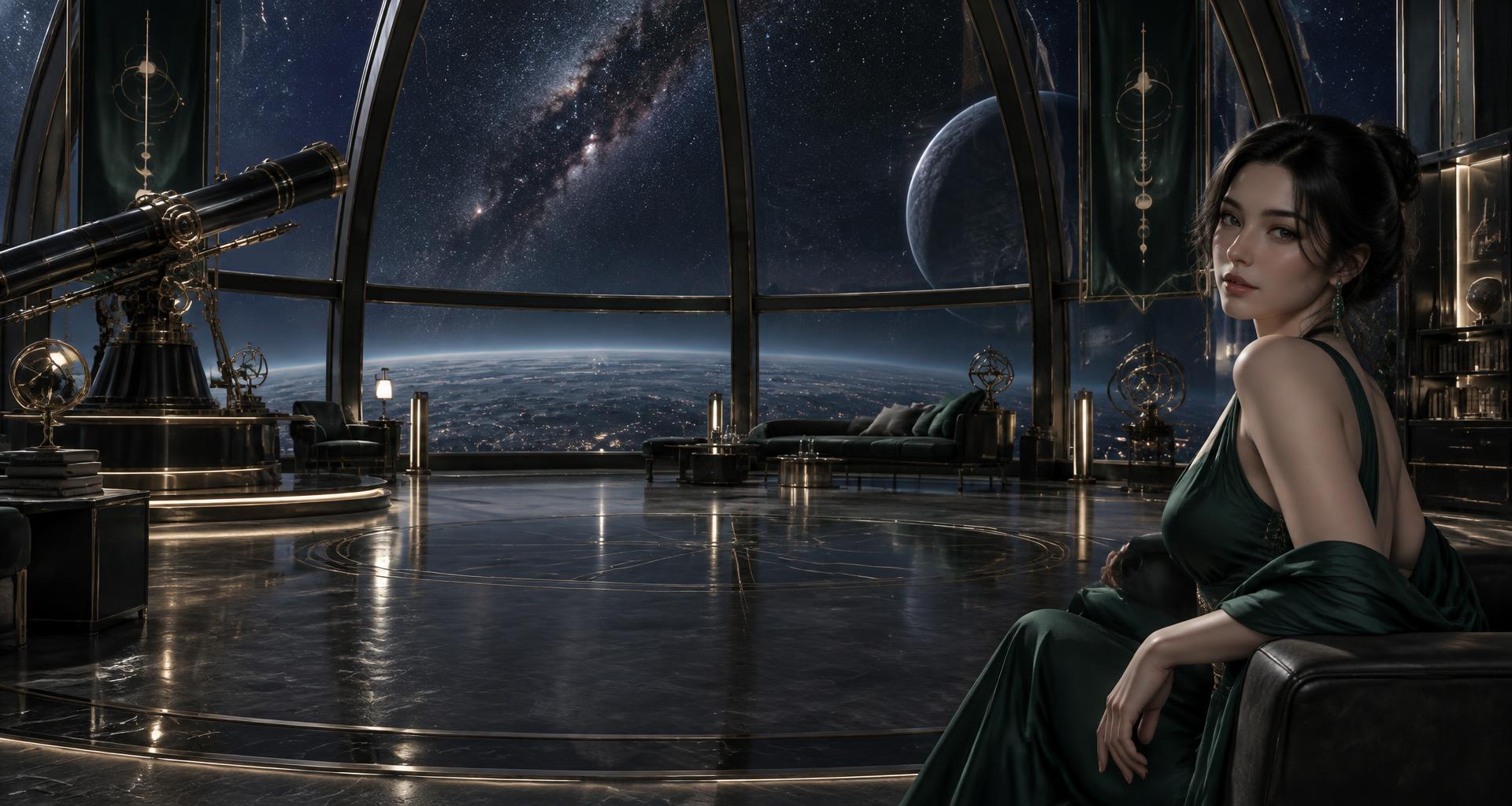 An evening beneath the observatory dome